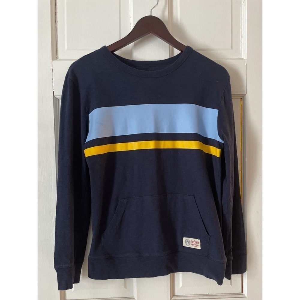 💕GapKids Boy Long Sleeve Crewneck Kangaroo  Pocket Top